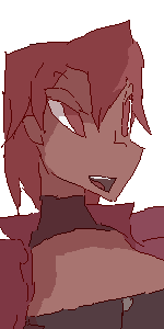 Headshot of Baph, the devil-may-care contraband merchant