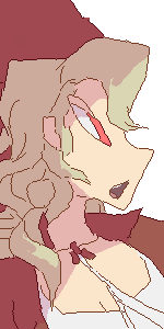 Headshot of Charm, the character who mostly exists because I needed more humans in my repertoire