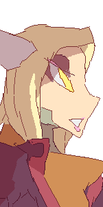 Headshot of Ruy, who is a womanizing glam rocker roboticist